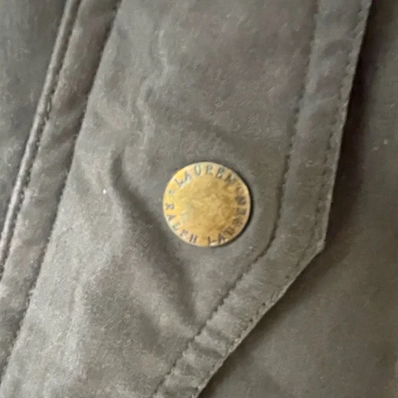 Ralph Lauren Olive Quilted Vest - Picture 6 of 7